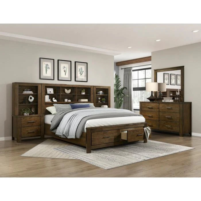 1592K-1CK-Bedroom (3) California King Platform Bed with Footboard Storage - Image 6