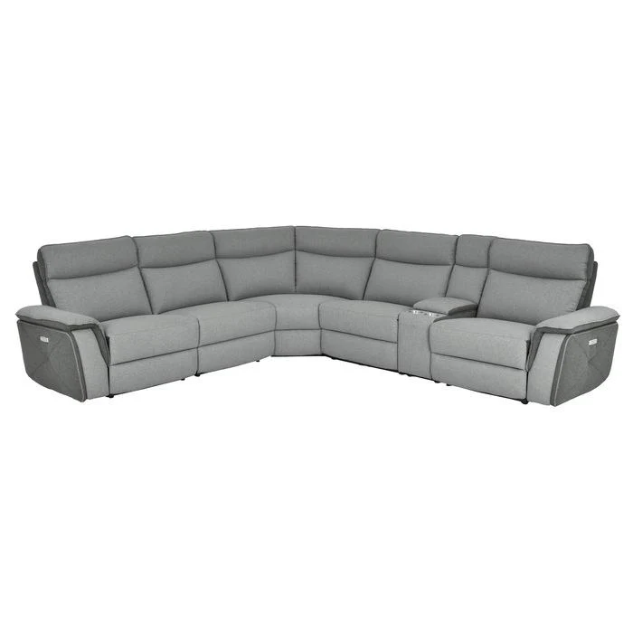 82596SCPWH - (6)6-Piece Modular Power Reclining Sectional with Power Headrests