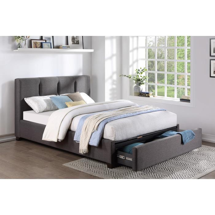 Aitana (4) Full Platform Bed with Storage Footboard - Image 4