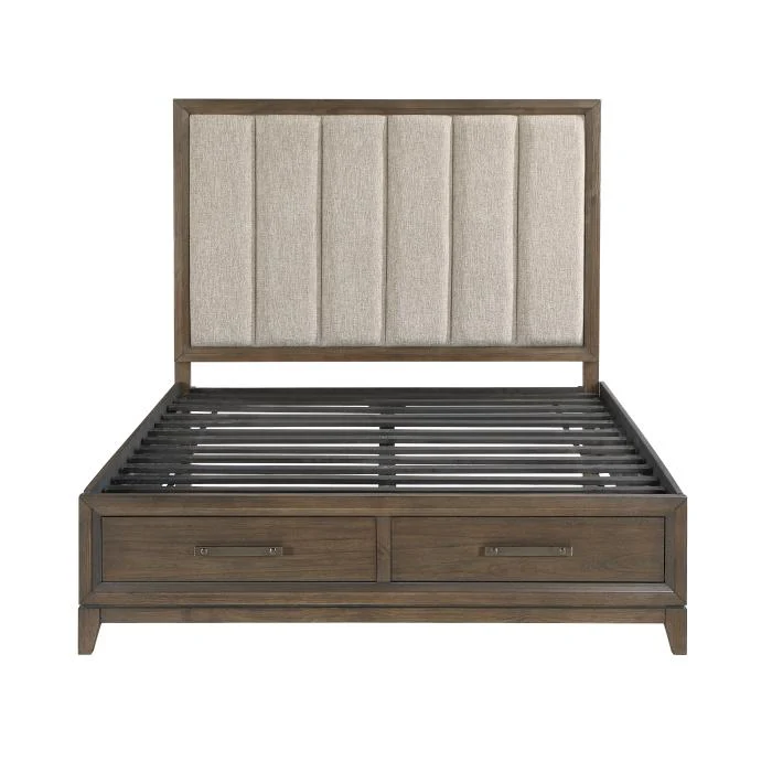 Cambridge (3) Eastern King Platform Bed with Footboard Storage - Image 2