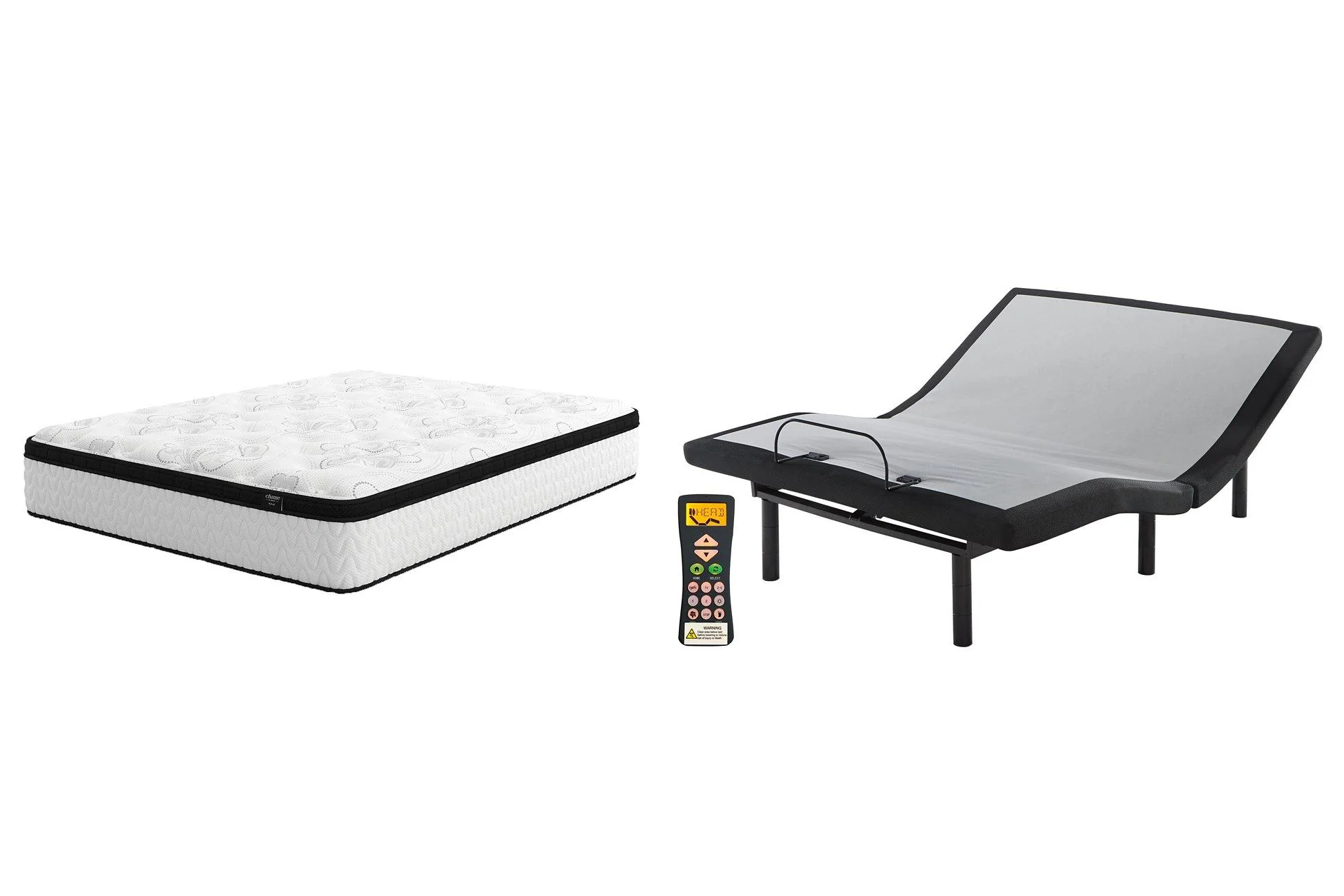 Chime 12 Inch California King Hybrid Mattress Package