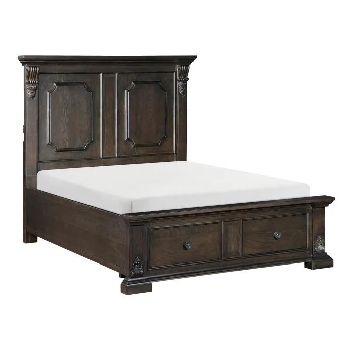 Cornwall (3) California King Platform Bed with Footboard Storage - Image 3