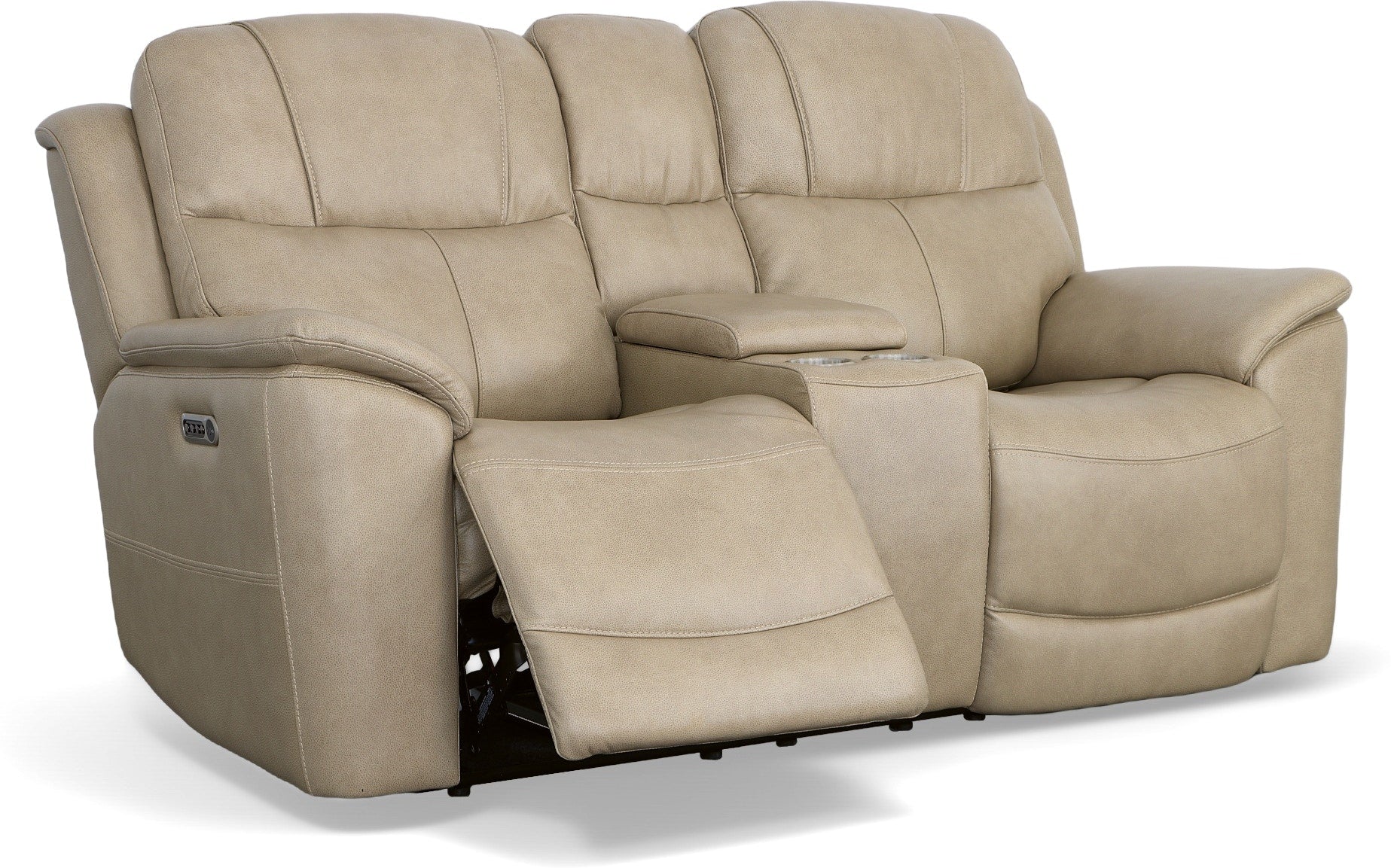 Crew Power Reclining Loveseat with Console & Power Headrests & Lumbar - Image 4