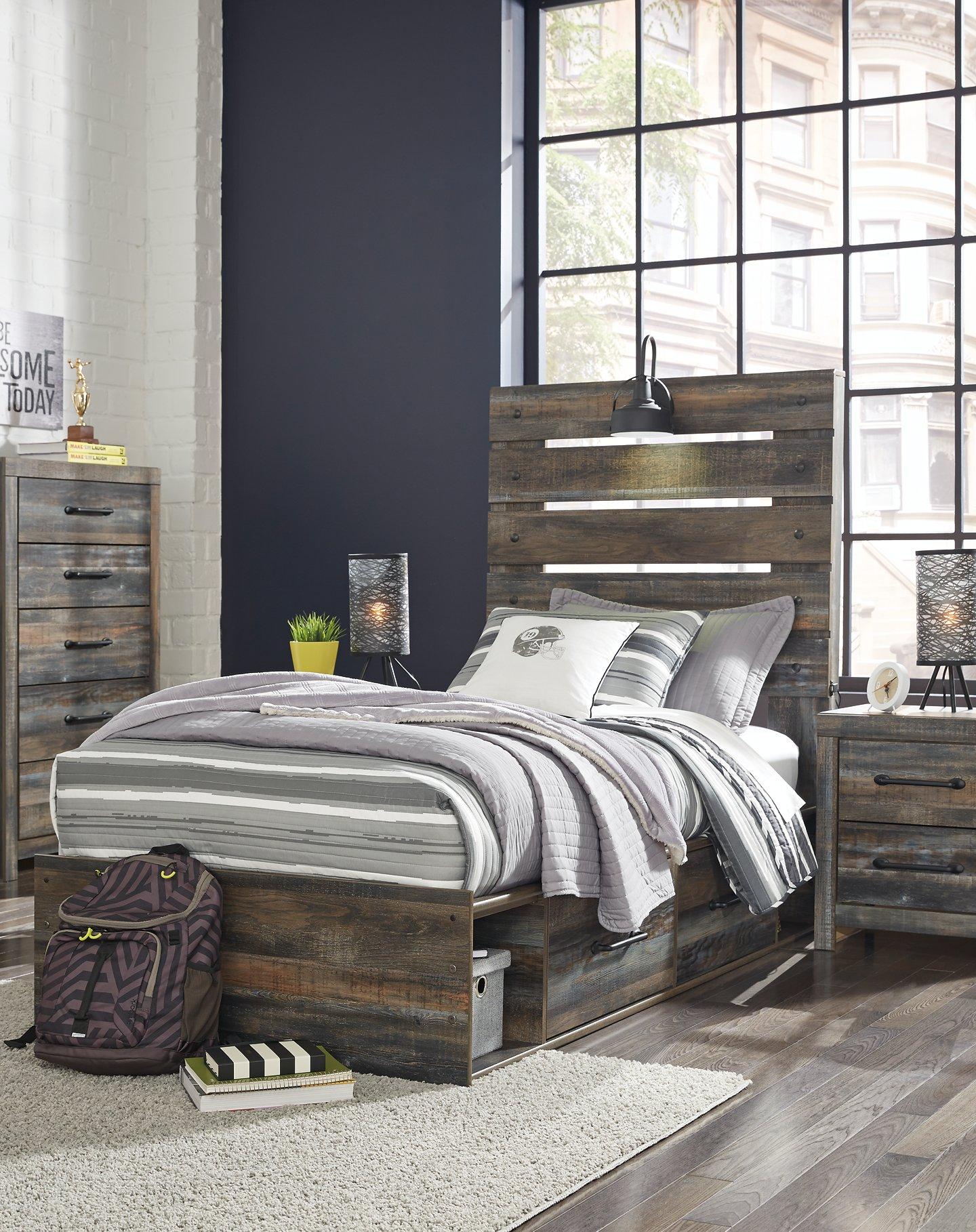 Drystan Bed with 2 Storage Drawers - Image 2