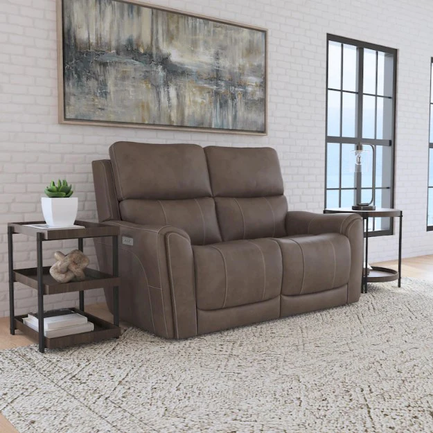 Flexsteel Carter Power Reclining Loveseat with Power Headrests and Lumbar - Image 6