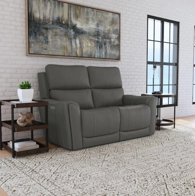 Flexsteel Carter Power Reclining Loveseat with Power Headrests and Lumbar - Image 7