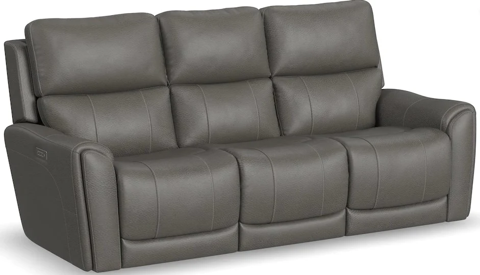 Flexsteel Carter Power Reclining Sofa with Power Headrests and Lumbar - Image 4