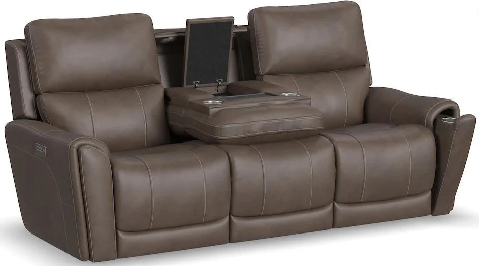 Flexsteel Carter Power Reclining Sofa with Power Headrests and Lumbar - Image 6