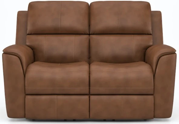 Flexsteel Henry Power Reclining Loveseat with Power Headrests and Lumbar - Image 3