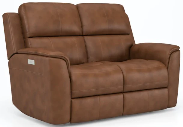 Flexsteel Henry Power Reclining Loveseat with Power Headrests and Lumbar - Image 4