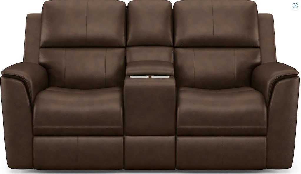 Flexsteel Henry Power Reclining Loveseat with Power Headrests and Lumbar - Image 5