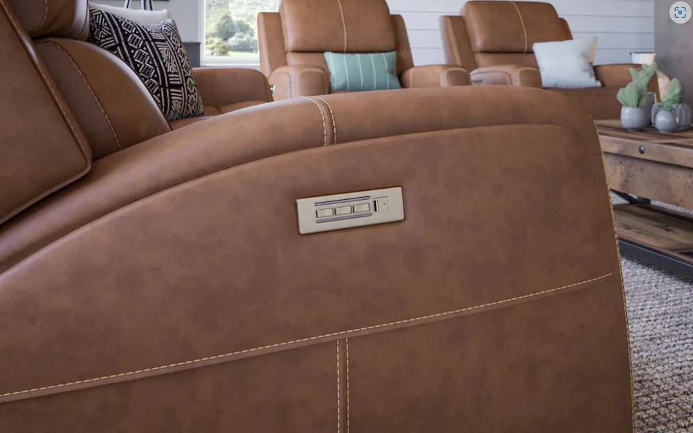 Flexsteel Linden Power Reclining Sofa with Power Headrests and Lumbar - Image 8