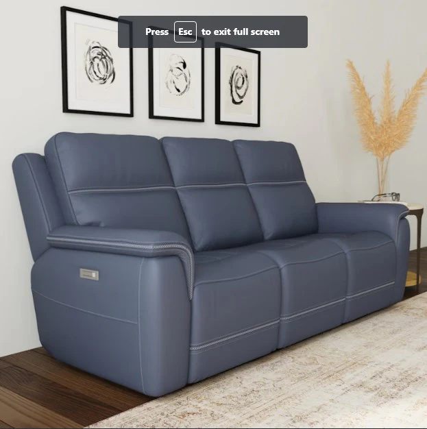 Flexsteel Sawyer Power Reclining Sofa with Power Headrests and Lumbar - Image 4