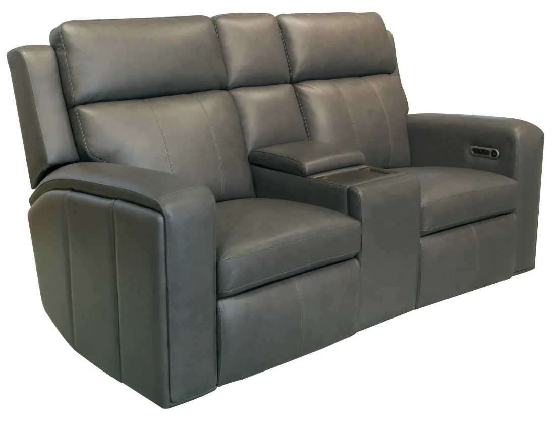 Flexsteel Wyatt Power Reclining Console Loveseat with Power Headrests and Lumbar - Image 11
