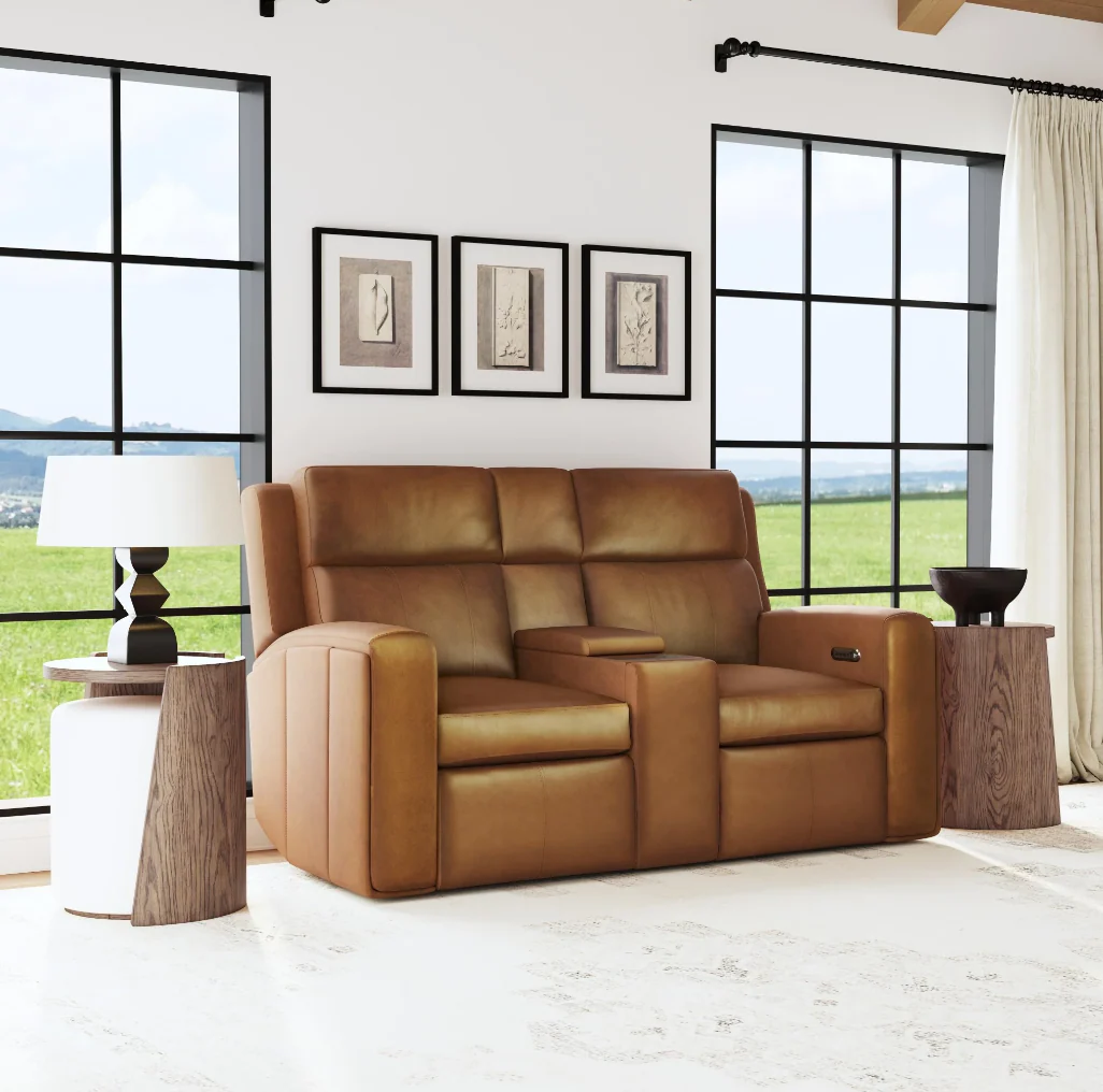 Flexsteel Wyatt Power Reclining Console Loveseat with Power Headrests and Lumbar - Image 3
