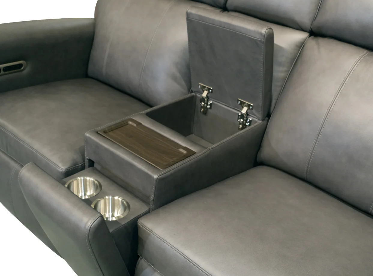 Flexsteel Wyatt Power Reclining Console Loveseat with Power Headrests and Lumbar - Image 9