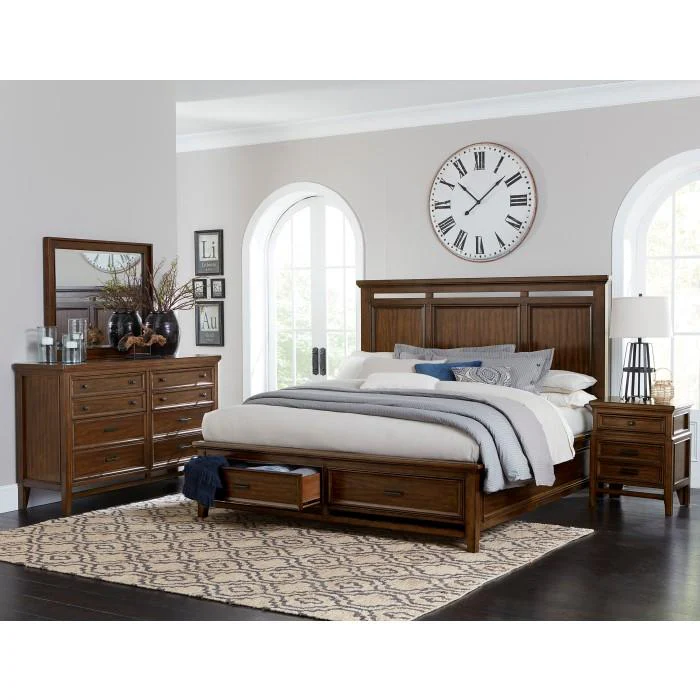 Frazier Park (3)California King Platform Bed with Footboard Storage - Image 6