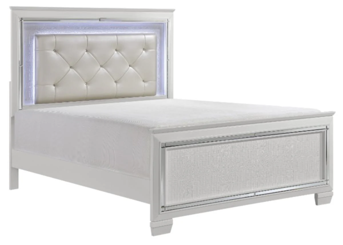 Allura Full Panel Bed in White 1916FW-1 - Image 2