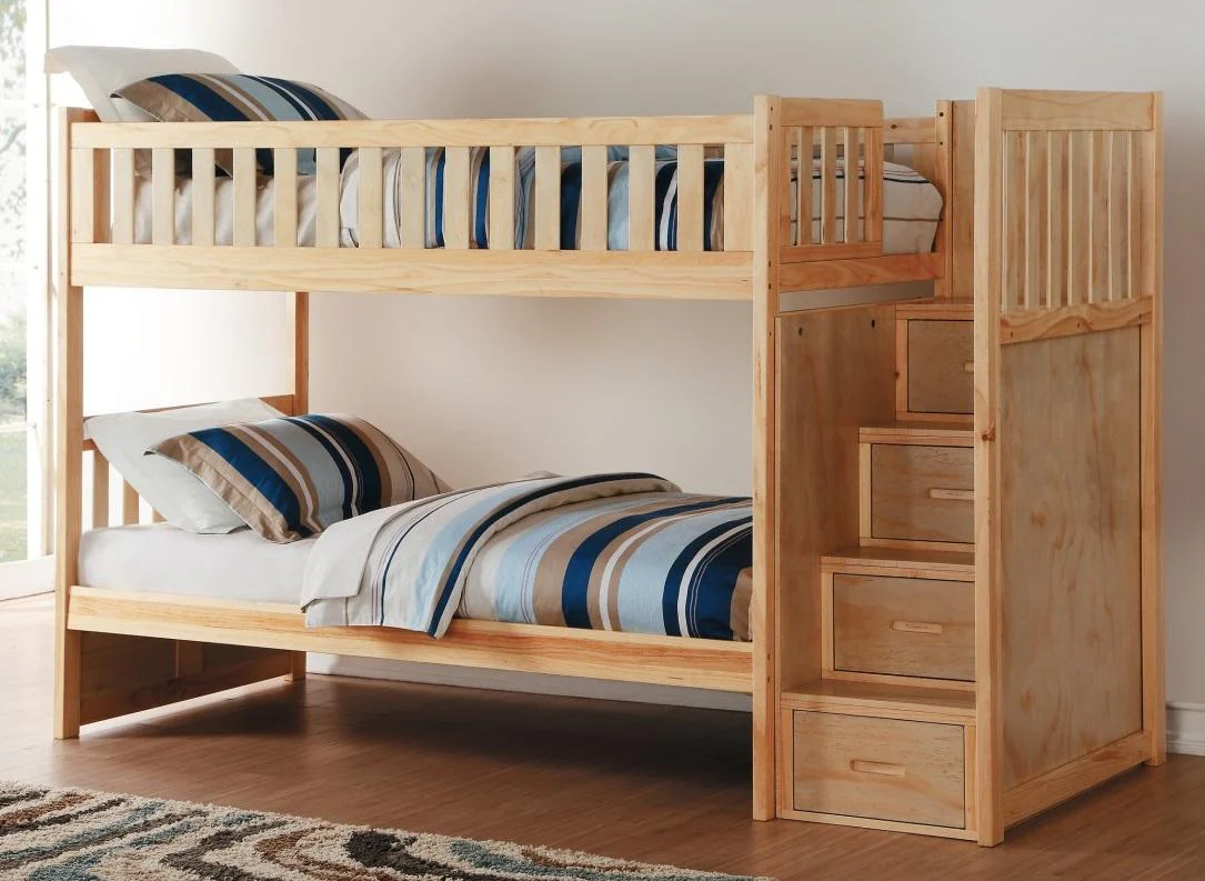 Bartly Bunk Bed w/ Reversible Storage in Natural B2043SB-1 - Image 2