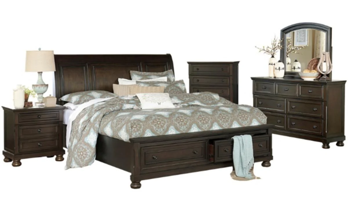 Begonia Queen Platform Bed in Gray 1718GY-1 - Image 2
