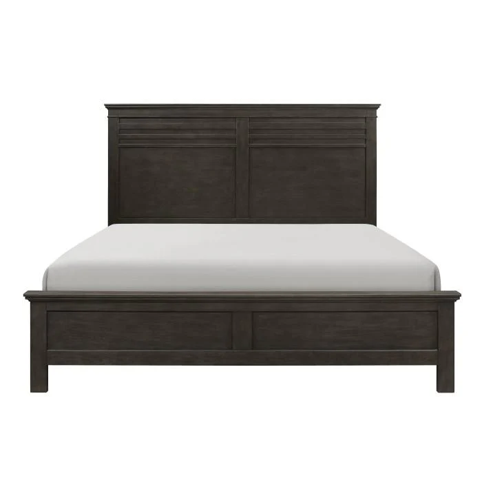 Blaire Farm King Panel Bed in Saddle Brown Wood 1675K-1EK