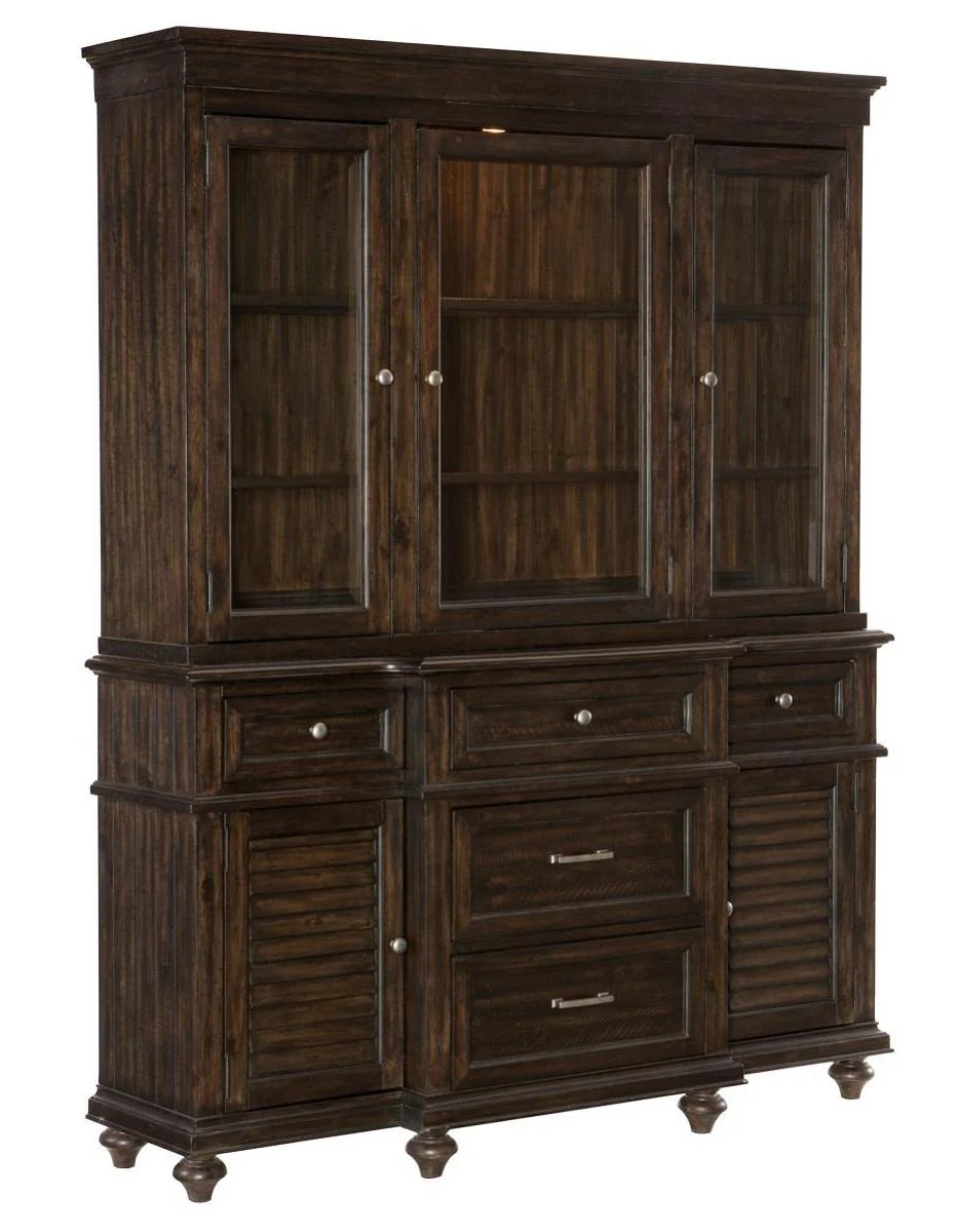 Cardano Buffet & Hutch in Charcoal 1689-50 - Image 2