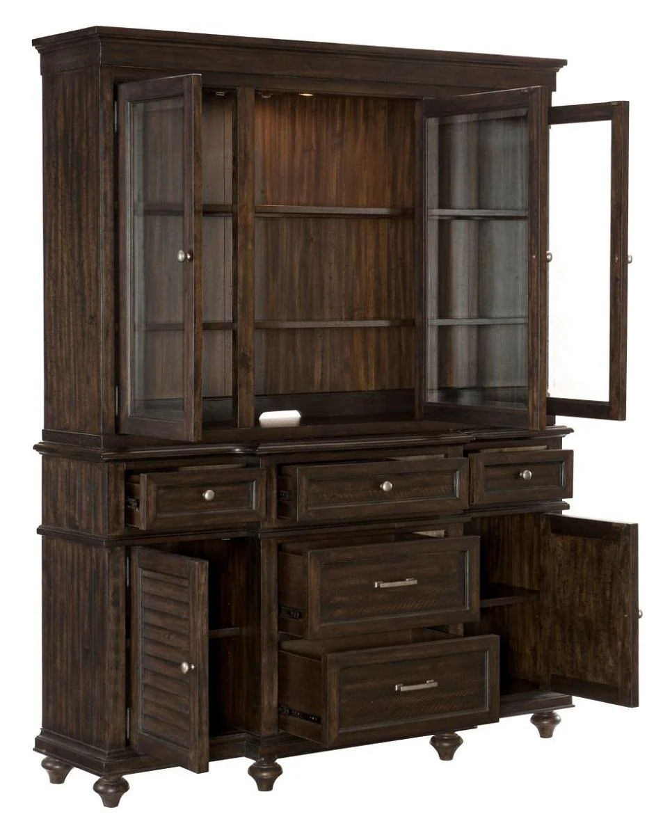 Cardano Buffet & Hutch in Charcoal 1689-50 - Image 3