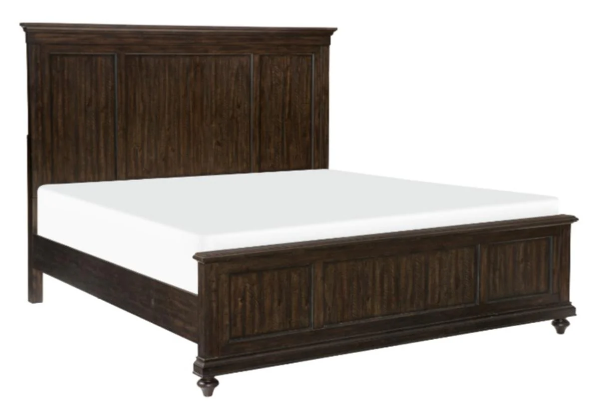 Cardona Queen Panel Bed in Driftwood Charcoal 1689-1 - Image 2