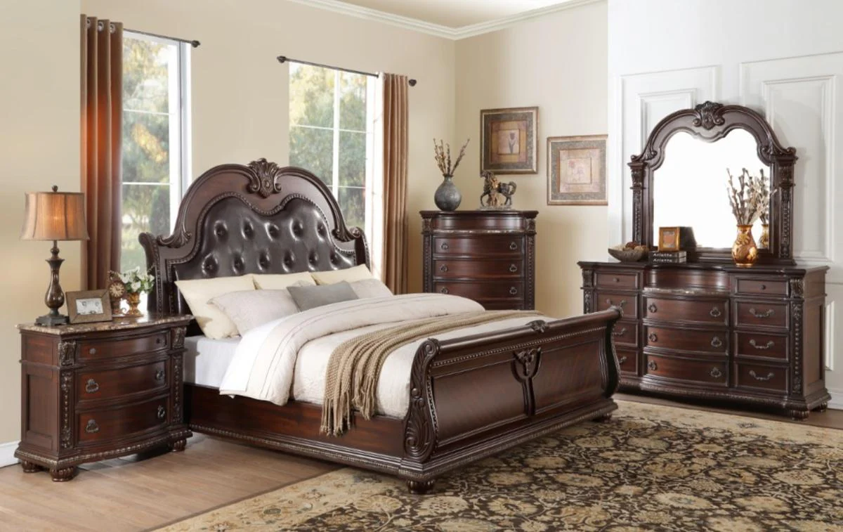 Cavalier Nightstand in Dark Cherry 1757-4 - Image 3