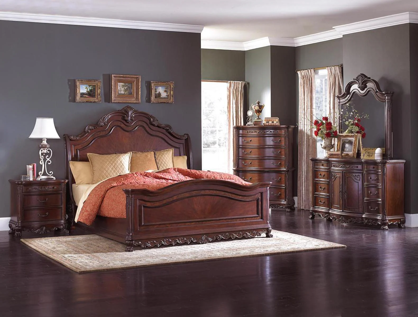 Deryn Park 9 Drawer Dresser in Cherry 2243-5 - Image 5