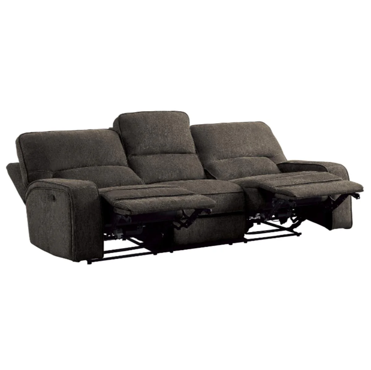 Borneo Double Reclining Sofa in Chocolate - Image 2