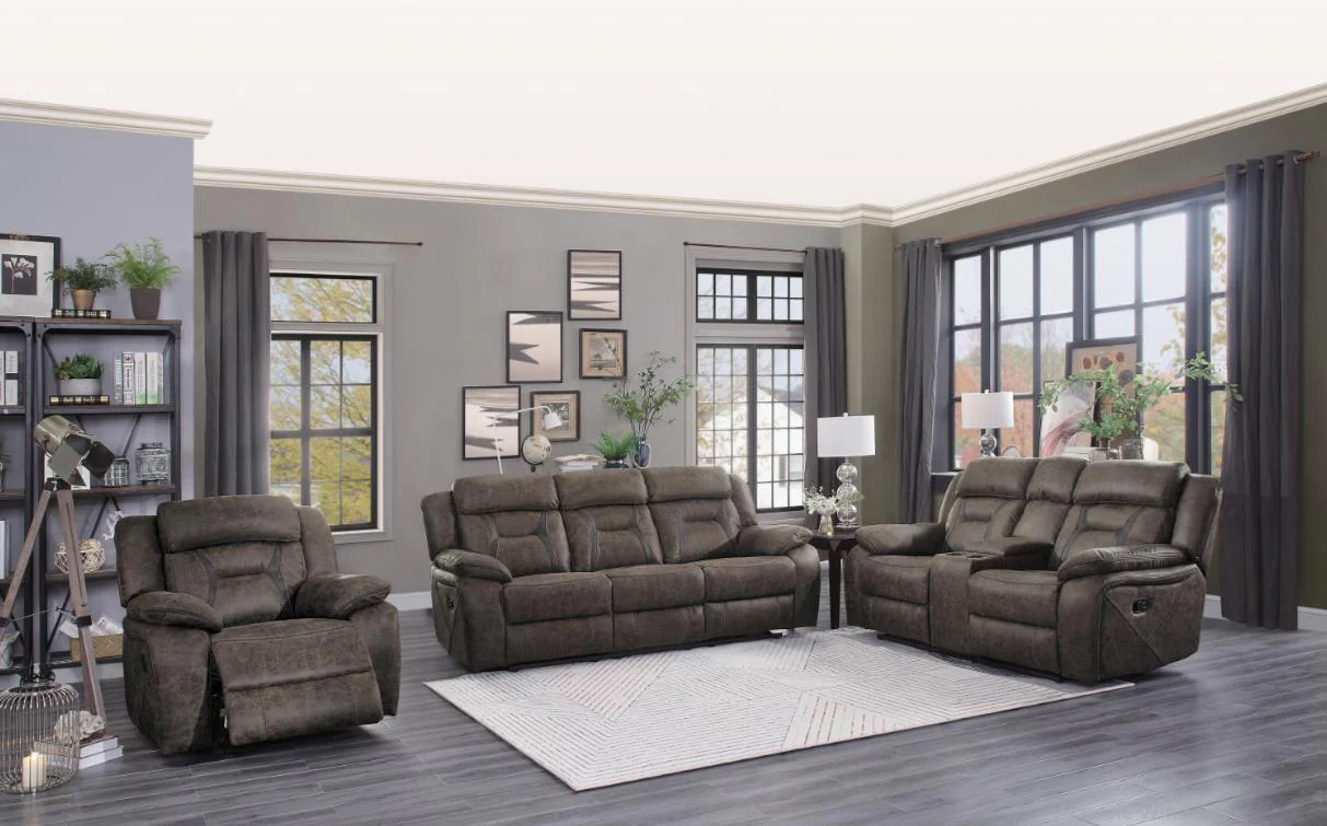 Madrona Glider Reclining Chair in Dark Brown 9989DB-1 - Image 3