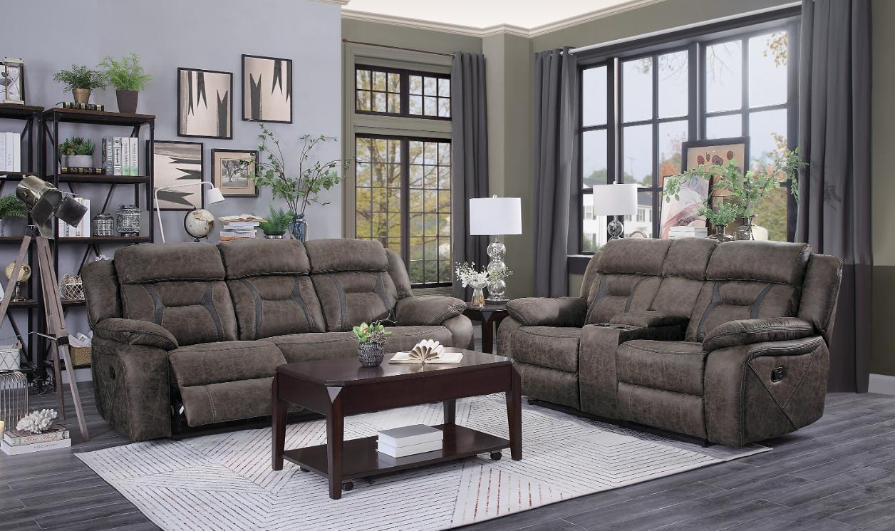 Madrona Glider Reclining Chair in Dark Brown 9989DB-1 - Image 4