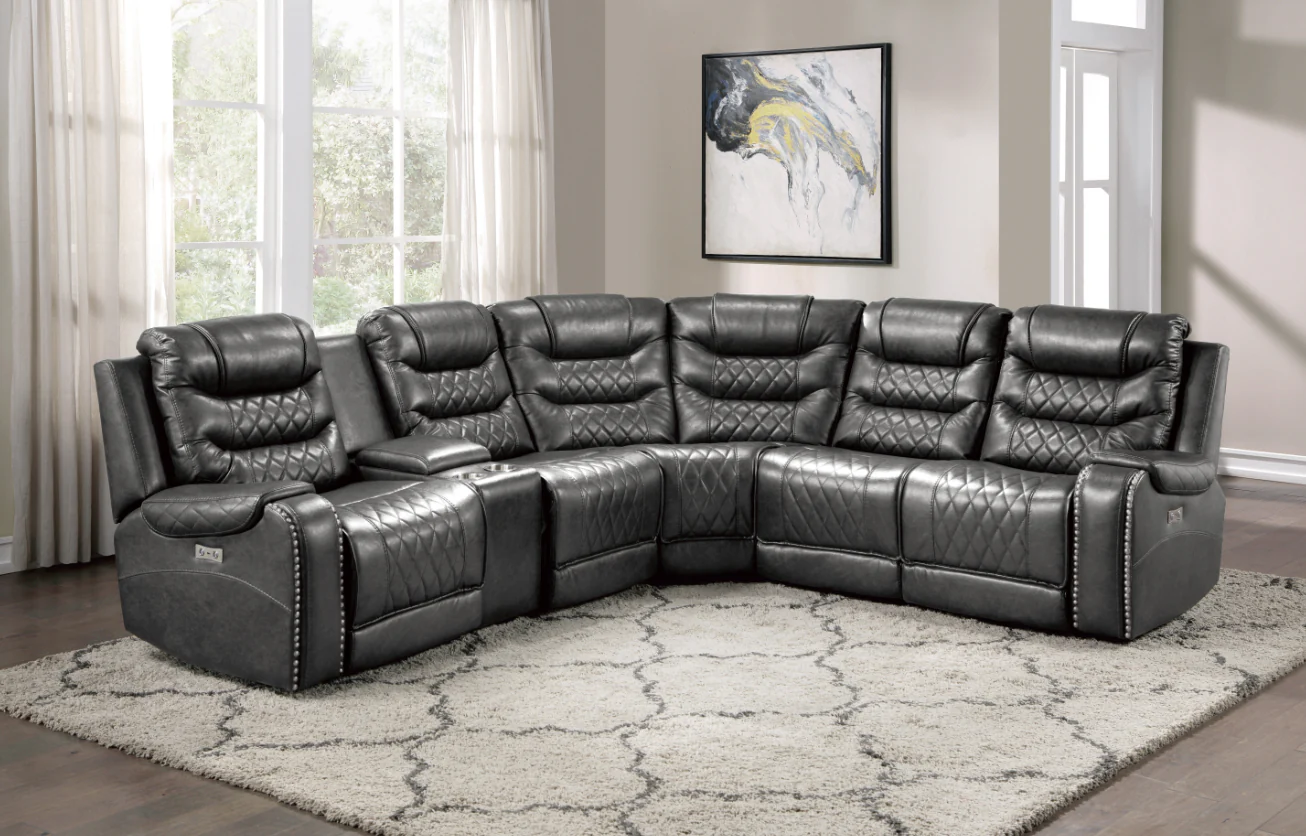 Putnam Corner Seat in Gray 9405GY-CR - Image 2
