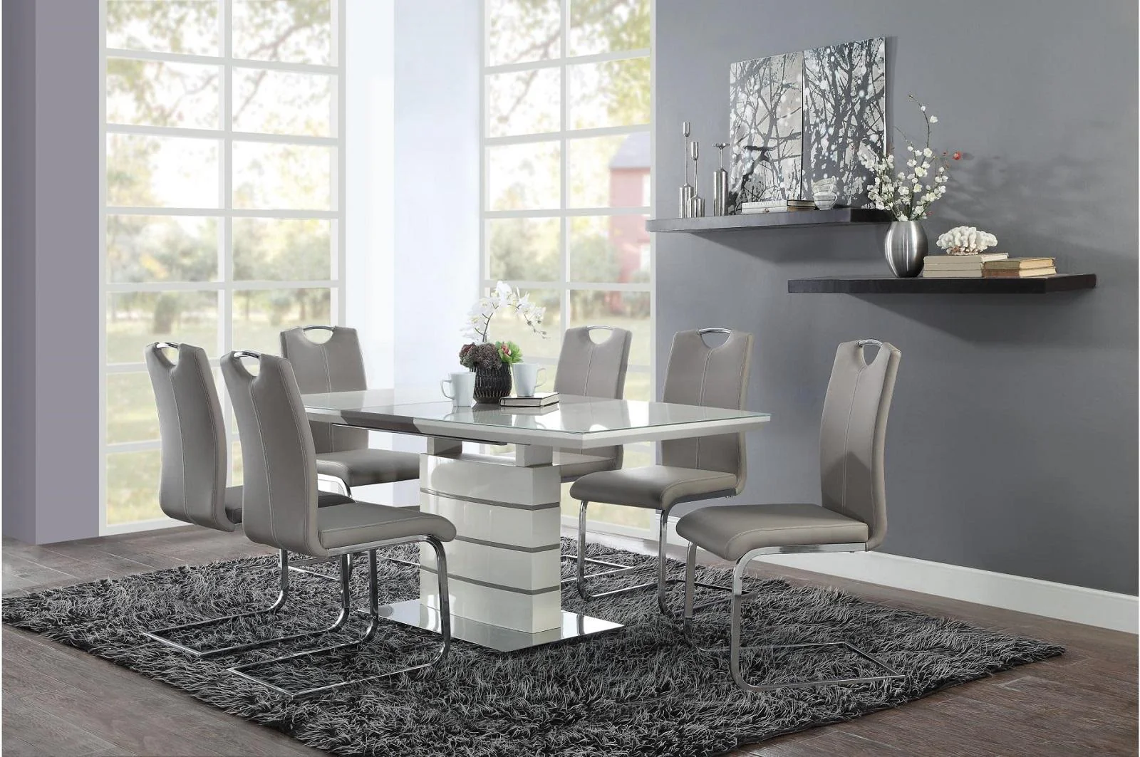 Glissand Side Chair in Chrome (Set of 2) - Image 4