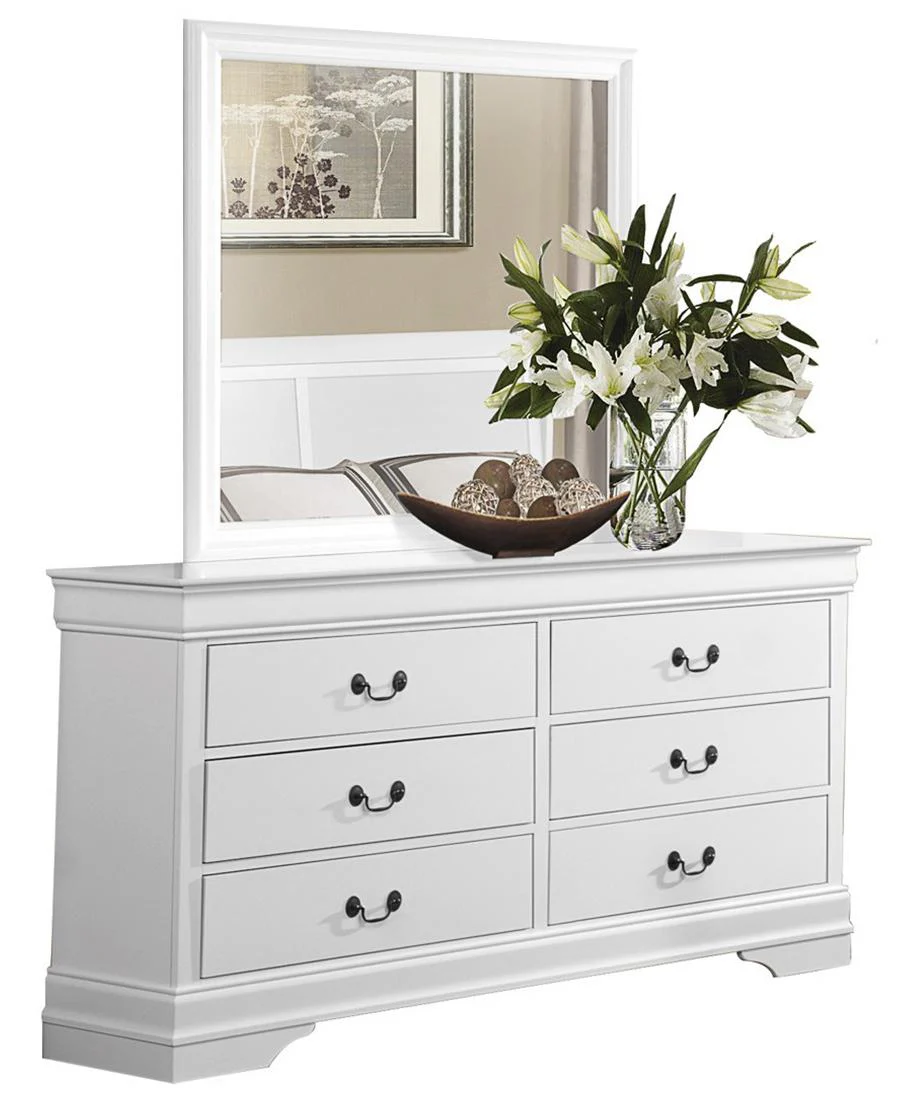Mayville 6 Drawer Dresser in White 2147W-5 - Image 2
