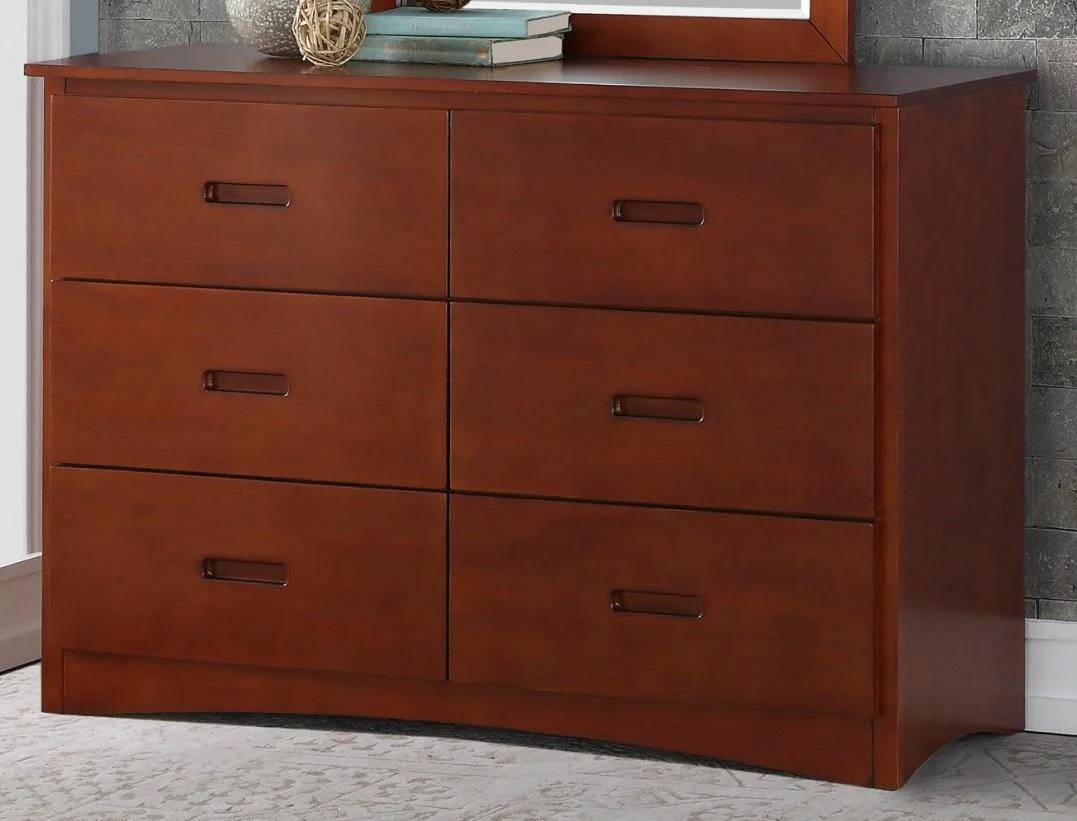 Rowe 6 Drawer Dresser in Dark Cherry B2013DC-5 - Image 2