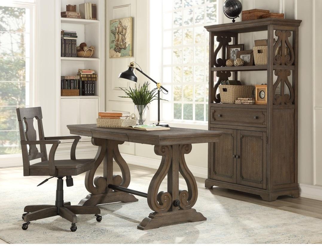 Toulon Writing Desk in Wire-Brushed 5438-15 - Image 2