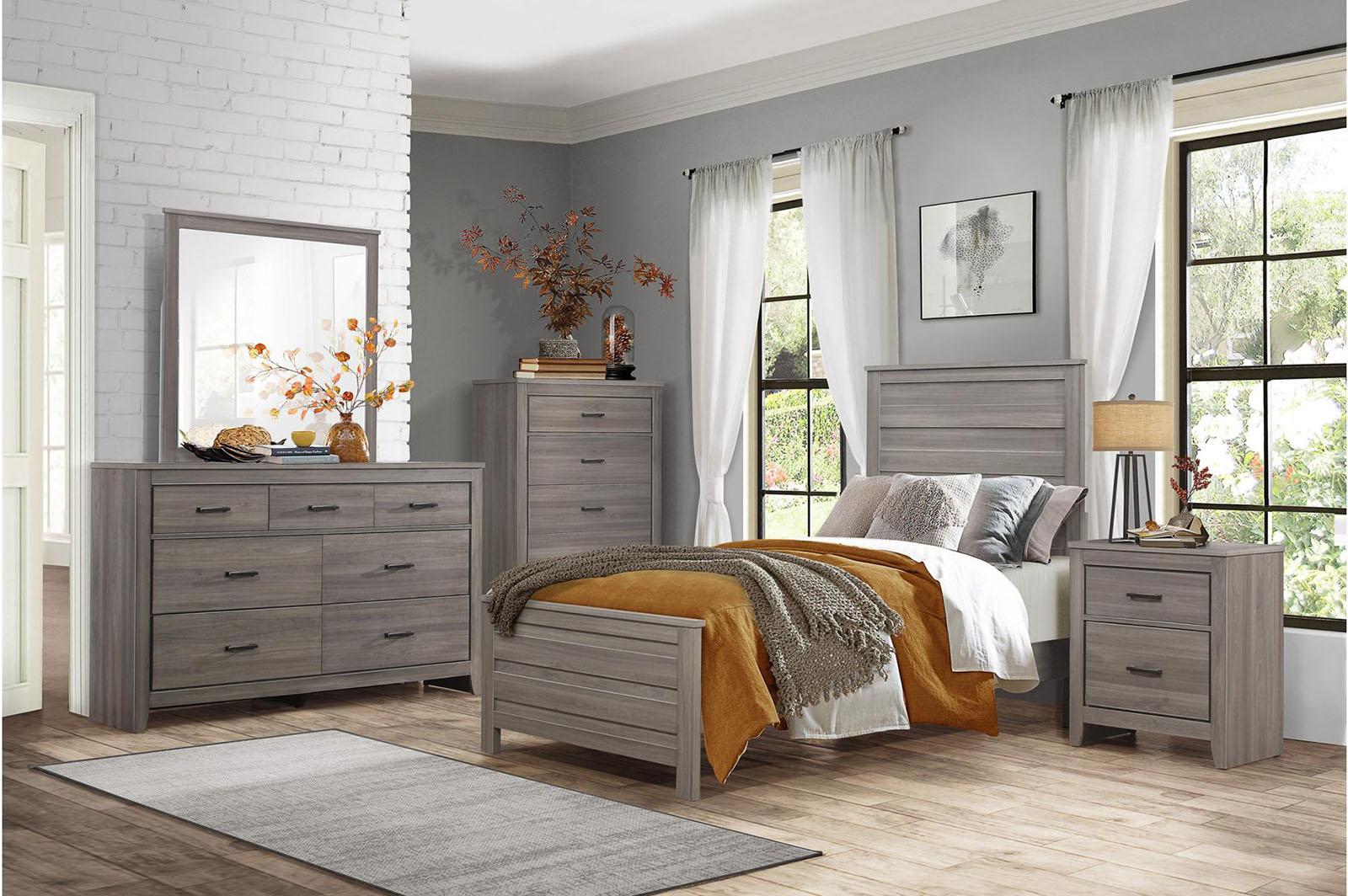 Waldorf King Panel Bed in Dark Gray 1902K-1EK - Image 3