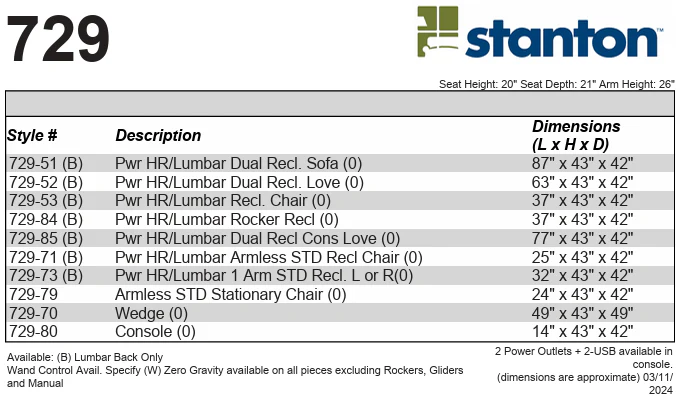 Stanton 729 Sofa – Shown in Ingenuity Tobacco - Image 5