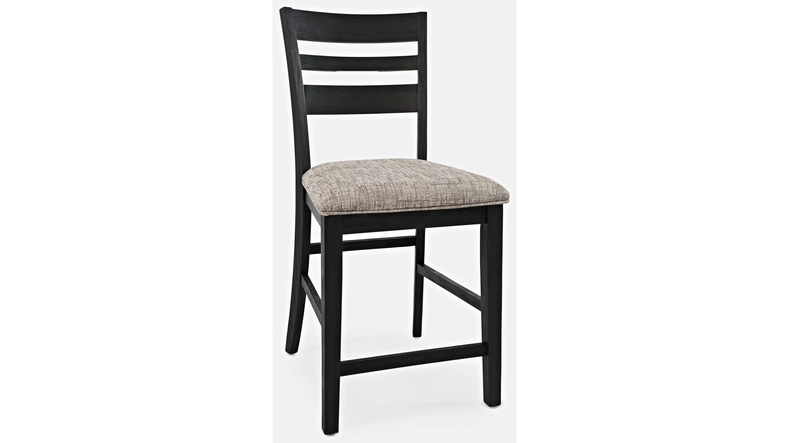 Jofran Altamonte Ladderback Counter Stool in Dark Charcoal (Set of 2)