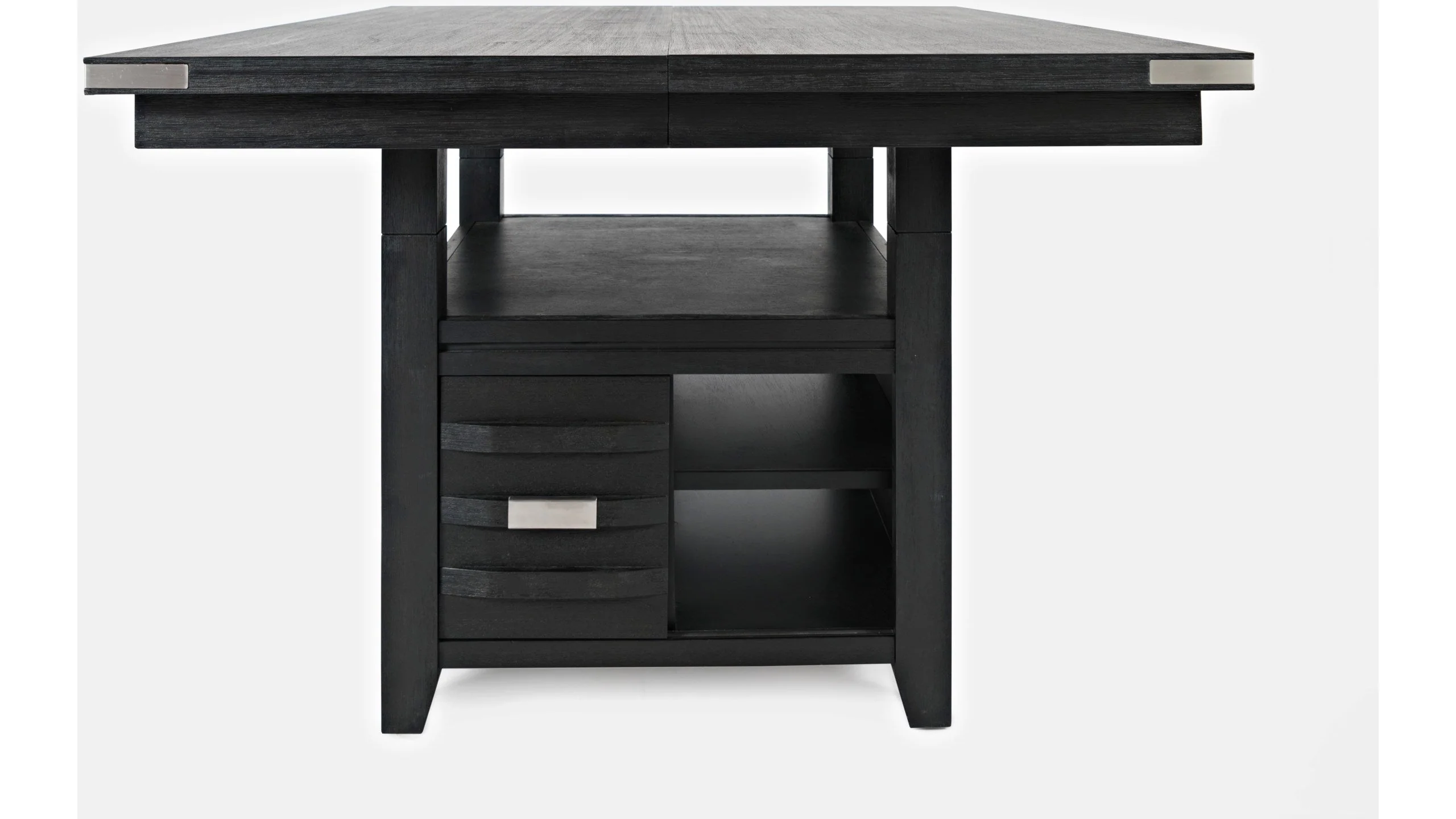 Jofran Altamonte Square Dining w/Storage Base in Dark Charcoal
