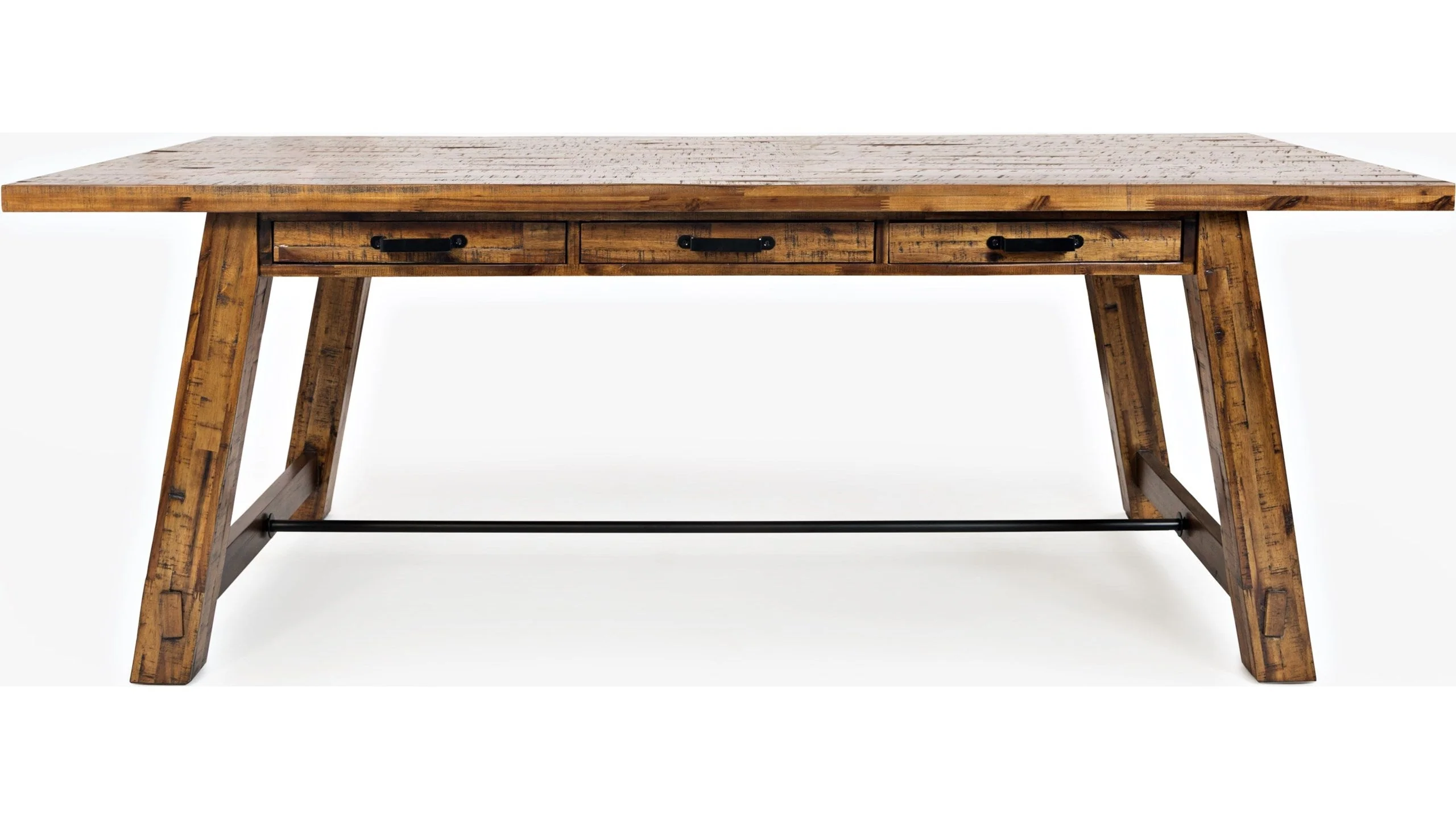 Jofran Cannon Valley Trestle Dining Table in Medium Cool Tones
