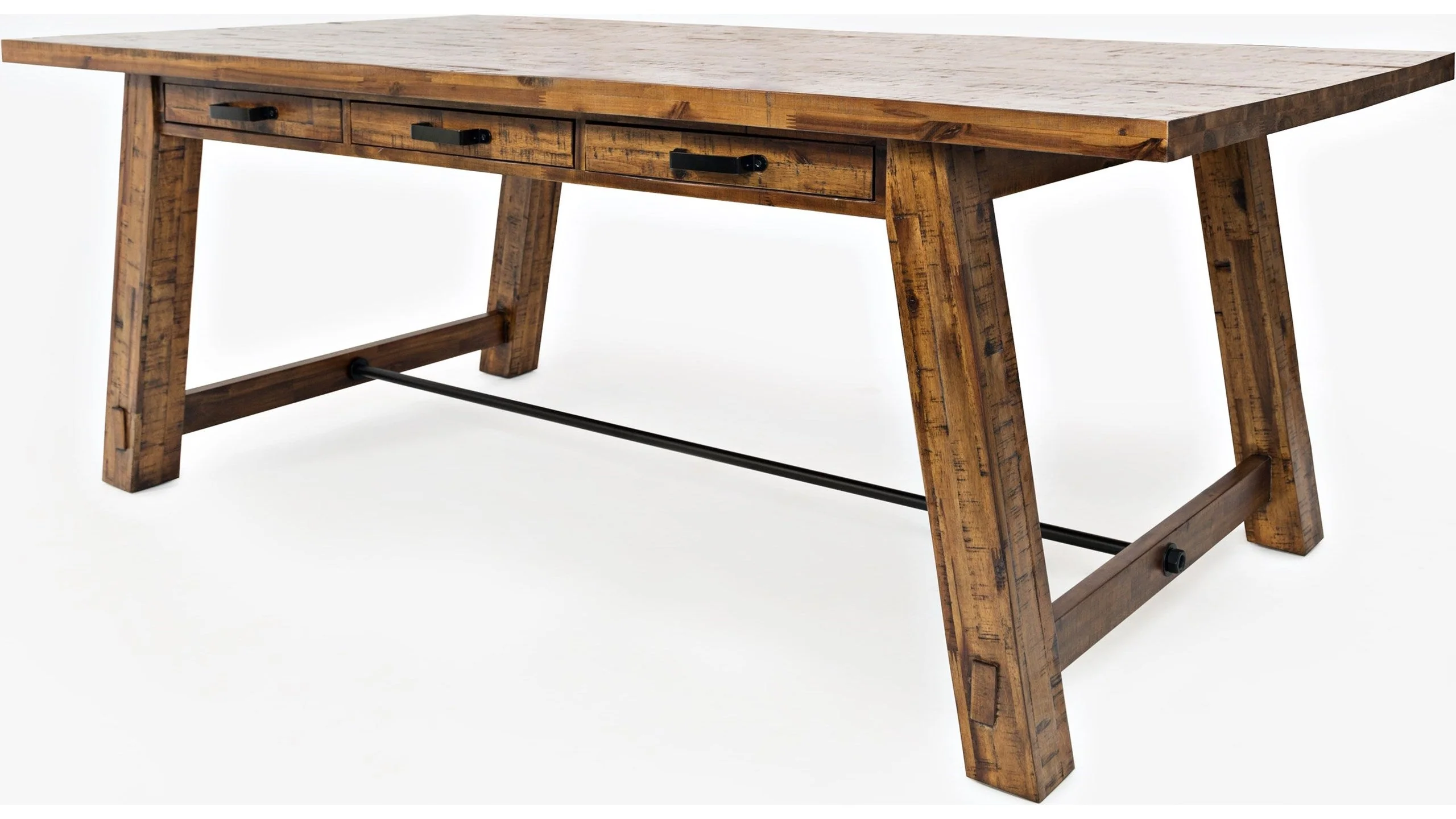 Jofran Cannon Valley Trestle Dining Table in Medium Cool Tones - Image 2