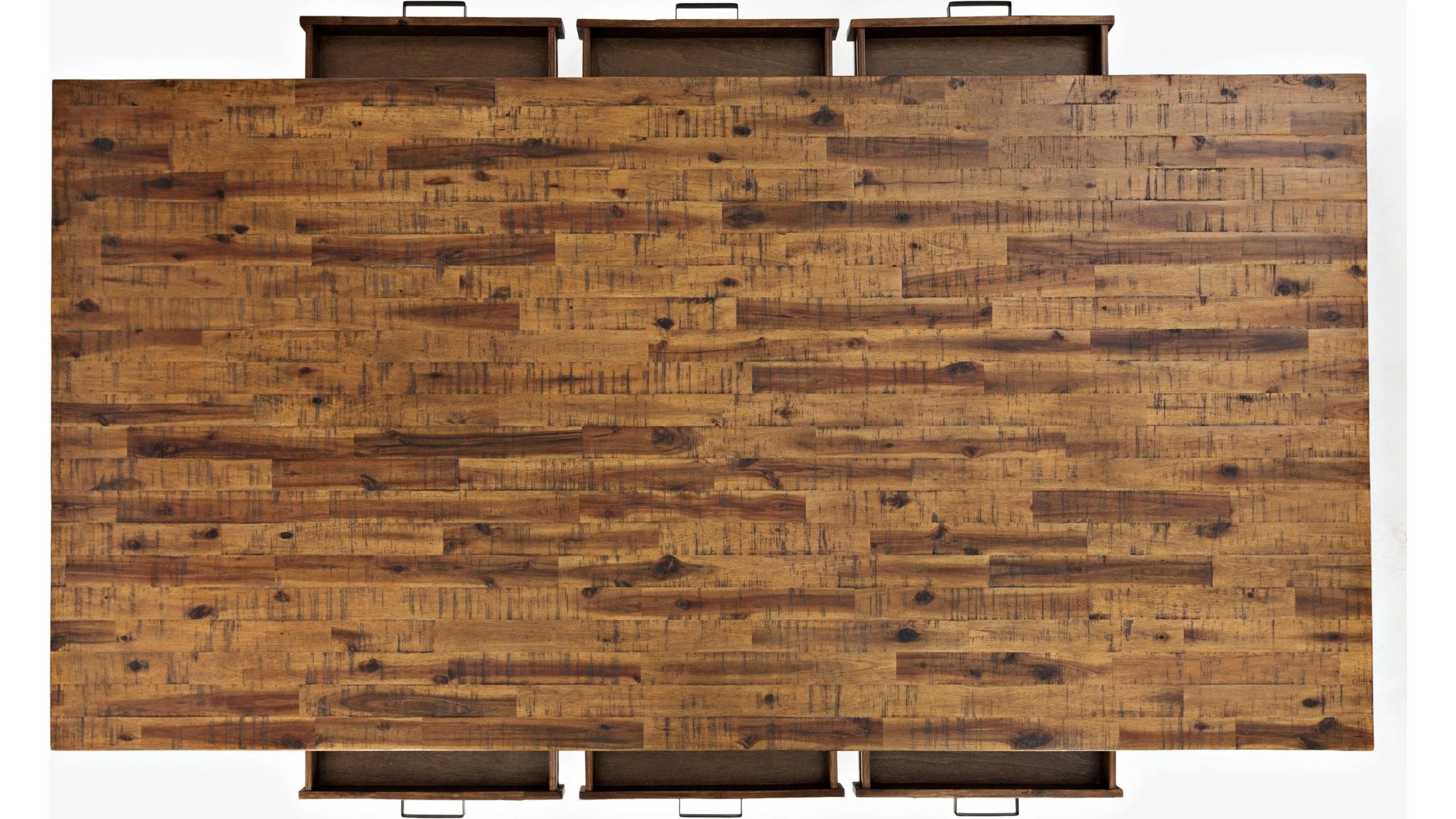 Jofran Cannon Valley Trestle Dining Table in Medium Cool Tones - Image 4