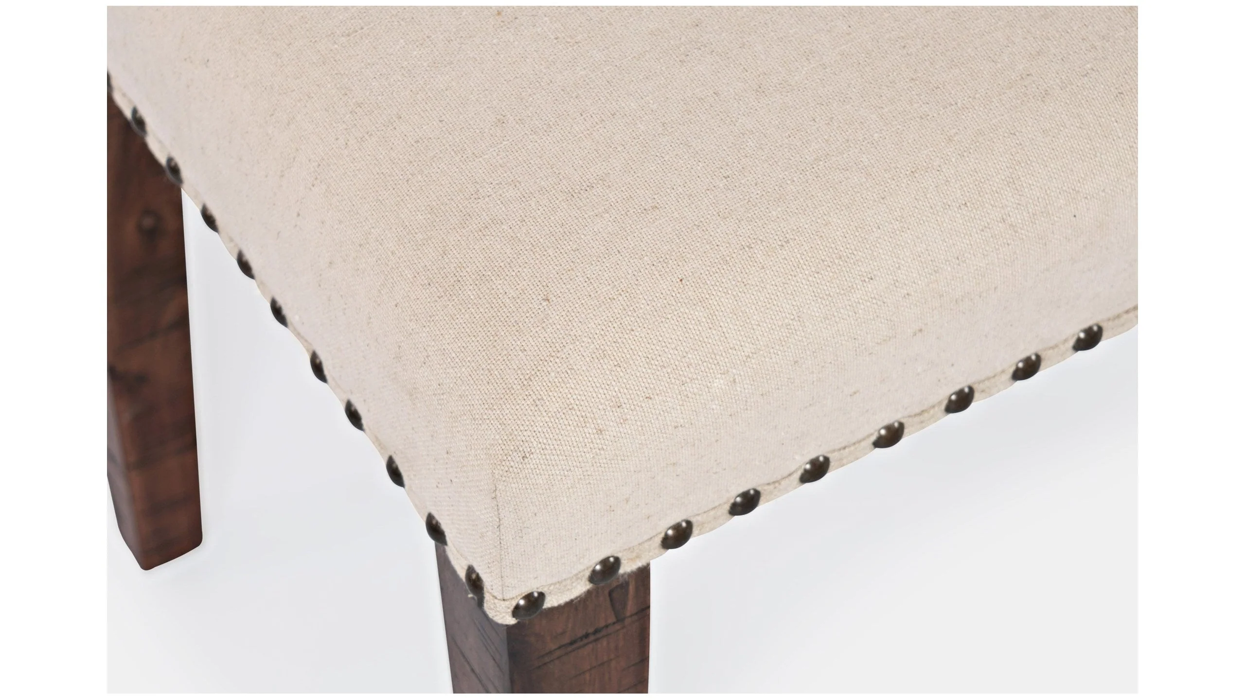 Jofran Fairview Backless Dining Bench in Dark Oak/Cream - Image 5