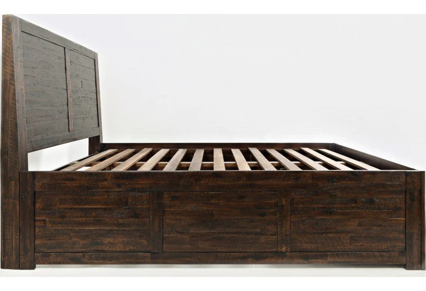Jofran Jackson Lodge Queen Panel Storage Bed in Distressed - Image 2