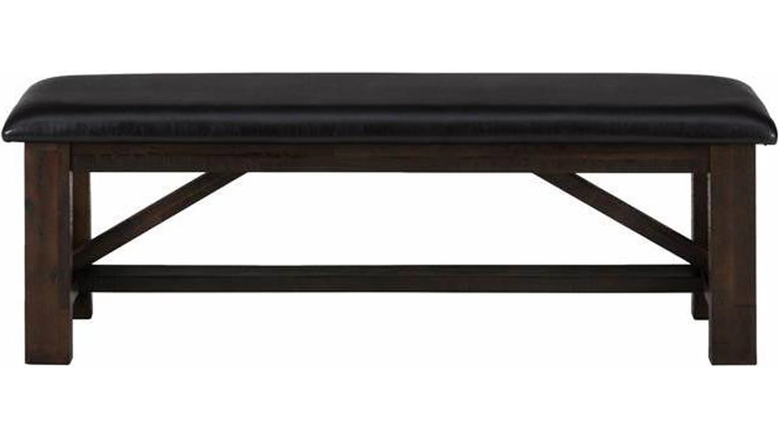 Jofran Kona Grove Upholstered Bench in Chocolate
