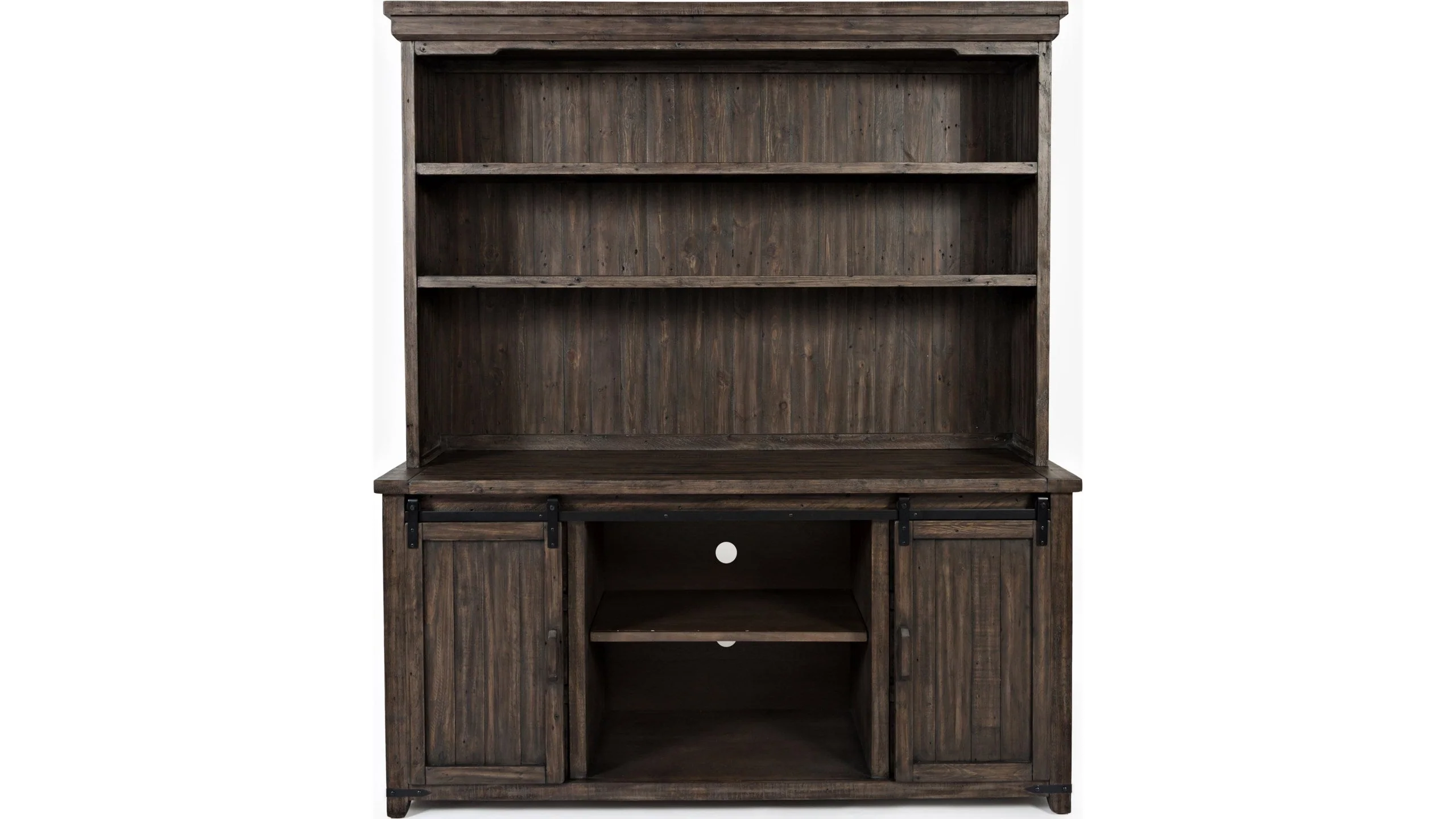 Jofran Madison County Hutch Server in Barnwood - Image 2