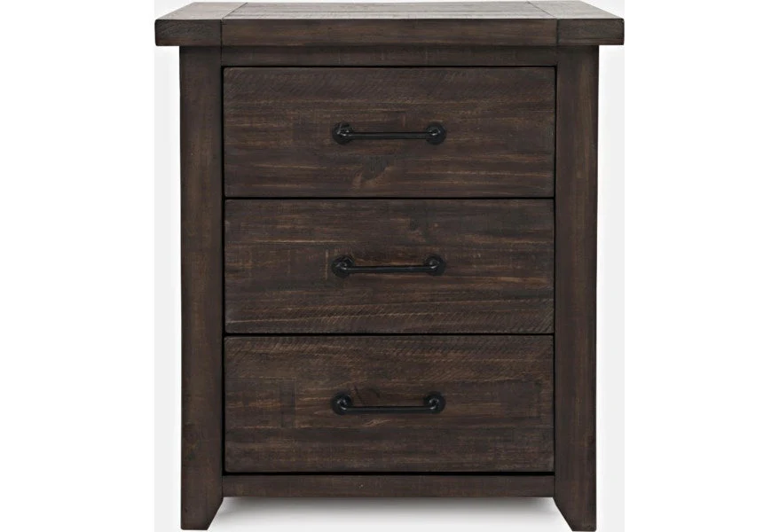 Jofran Madison County Power Nightstand in Barnwood